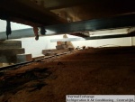 Corrosion beneath HVAC plant